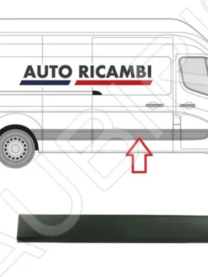 Aktuální Ochranná lišta Renault Master od 2010 pravá, posuvné dveře 1465 mm