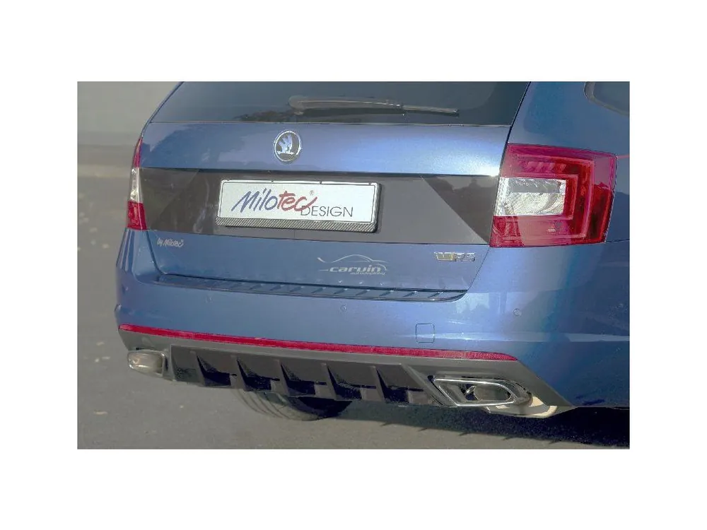 Víkendová Akce Difuzor zadního nárazníku Škoda Octavia III RS 2013-2020 černá lesklá | Milotec