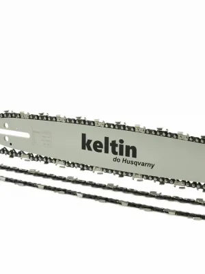 Akční Cena GEKO K02410 Vodící lišta pro řetězové pily a 2 řetězy 15" 0,325" 1,5mm 64z