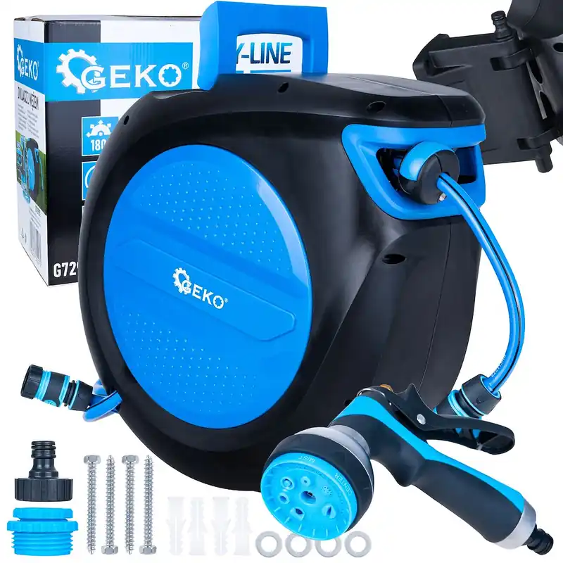 GEKO G72981 1/2", 30m, automatický naviják + zahradní hadice SKY-LINE Super Cena
