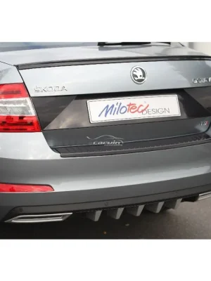Aktuální Difuzor zadního nárazníku s převleky + koncovky výfuku Škoda Octavia III 2013-2020 | Milotec