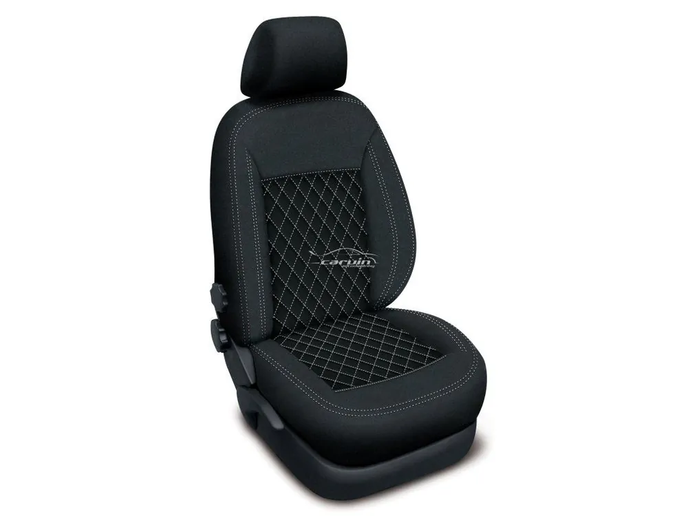 Bezpečná Platba Autopotahy HYUNDAI TUCSON IV, od r. 2021, AUTHENTIC CARO bílé
