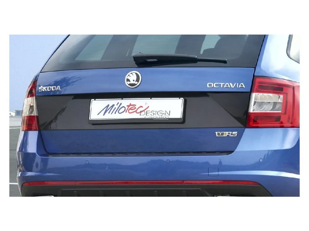 Odeslání Ihned Designový kryt pod SPZ Škoda Octavia III Combi 2013-2020 černý lesklý | Milotec
