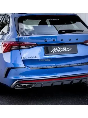 Difuzor zadního nárazníku Škoda Octavia IV RS 2019- černá lesklá | Milotec Super Cena