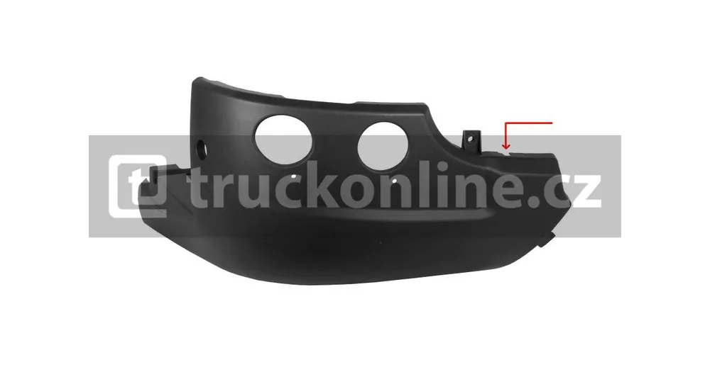 Roh předního nárazníku Scania 2010-2016, vysoký, pravý - výška 480mm, šířka rámu 1140mm Top Prodej