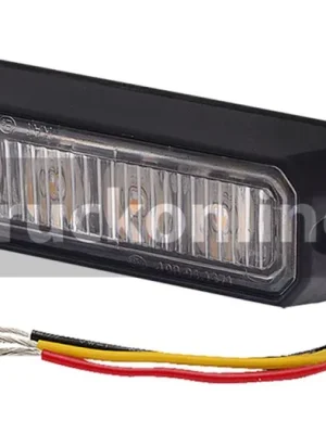 Stroboskop Luminex 4x LED, oranžový - 96x28mm, 12-24V Finální Výprodej