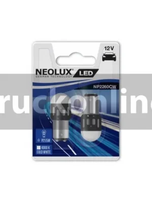 Nízká Cena Blistr 2ks LED 12V 21/5W BAY15d čirá