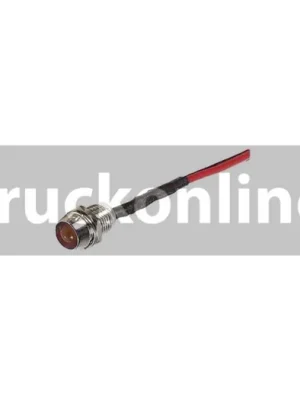 Top Prodej Kontrolka LED kovová 24V, červená - 8mm