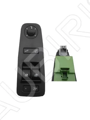 Akce Spínač stahování oken Fiat Ducato od 2011 levý, zelený, sklopné zrcadla