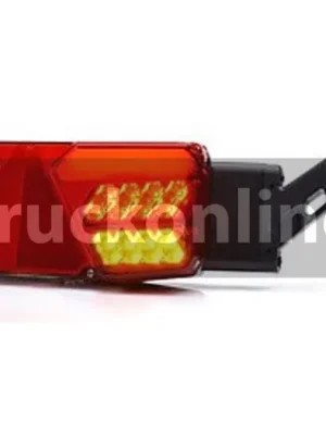 Časově Omezené Koncový světlomet sdružený s trojúhelníkem LED, 12/24V s obrys. světlem, pravý - 350x131mm