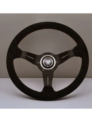 Autentický Nardi Deep Corn černý semišový volant 330mm