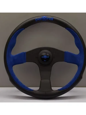 Výprodej Personal Pole Position volant černá kůže/modrý semiš 330mm