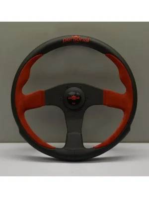 Výprodej Personal Pole Position volant černá kůže/červený semiš 330mm