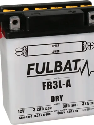 Nejlepší Cena Konvenční motocyklová baterie FULBAT FB3L-A (YB3L-A) Včetně balení kyseliny