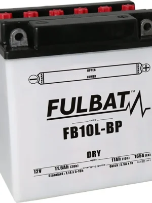 Konvenční motocyklová baterie FULBAT FB10L-BP (YB10L-BP) Včetně balení kyseliny Levný