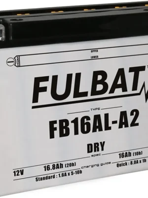 Konvenční motocyklová baterie FULBAT FB16AL-A2 (YB16AL-A2) Včetně balení kyseliny Akční Cena