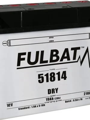 Konvenční motocyklová baterie FULBAT 51814 Včetně balení kyseliny Výprodej