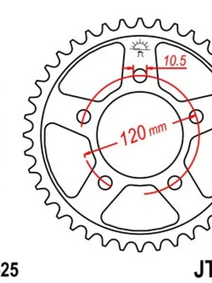 Výprodej Řetězová rozeta JT JTR 702-45 45 zubů, 525
