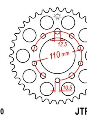 Dokud Zásoby Vydrží Řetězová rozeta JT JTR 1334-40 40 zubů, 530