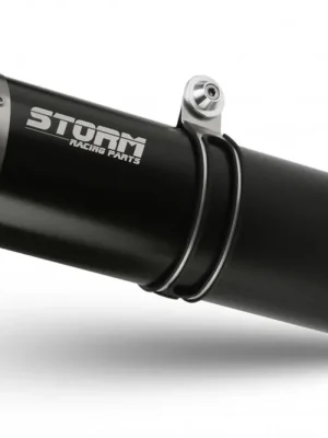 Top Prodej Koncovka výfuku STORM OVAL M.013.LX2B Černá nerezová ocel