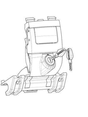 Nakupujte Hned Zamykací mechanismus SHAD D1B362MAR pro SH35 a SH36